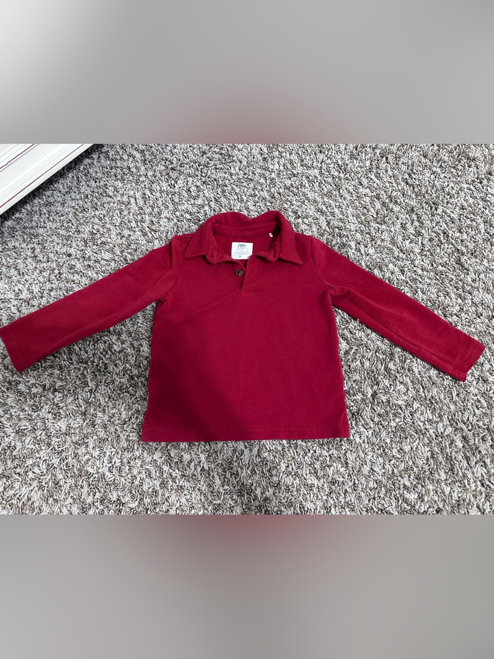 Little Sleepies “play” red Long-Sleeve Polo